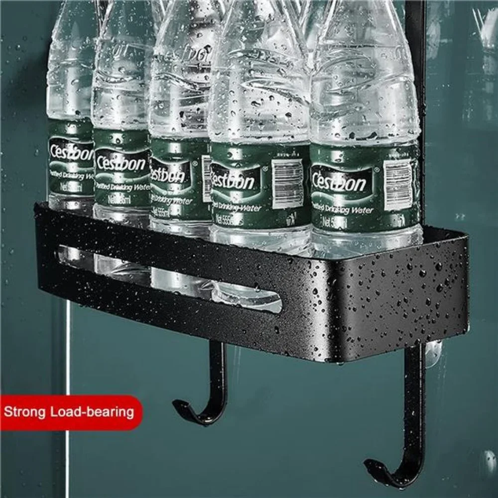 Over the Door Shower Caddy Hanging 2-Tier Shower Organizer with Hook and Basket